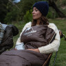 Спальный мешок NATUREHIKE U SERIES U250 6927595767207L двойной хлопок осень-зима Brown молния слева